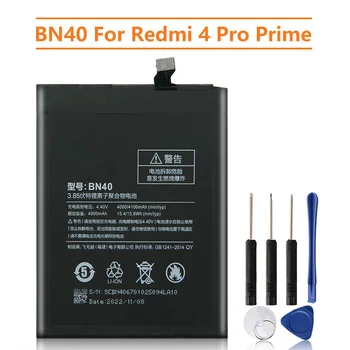 Сменный Аккумулятор BN40 Для Xiaomi Redmi 4 Pro Prime 3G RAM 32G ROM Edition Redrice 4 Hongmi 4 Перезаряжаемый 4100 мАч