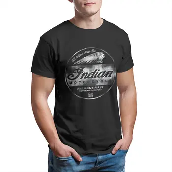 Мужские футболки со знаком мотоцикла, хипстерская футболка с коротким рукавом и круглым вырезом, хлопковая одежда в подарок на день рождения