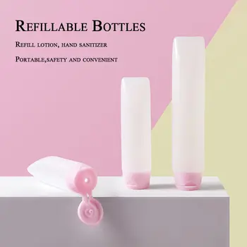 Контейнер Косметический Портативный для многоразового использования, бутылочки для шампуня, сумка для хранения лосьона, бутылки для упаковки жидкости, сумка для дозирования жидкости