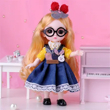 16-сантиметровая фигурка Маленькой принцессы, кукла с обувью, подвижные 13 суставов, миниатюрная подарочная игрушка с милым личиком для девочки