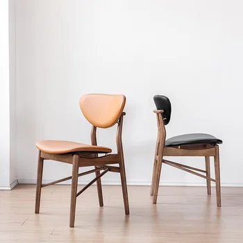 Обеденные стулья из массива дерева в скандинавском стиле, домашний кабинет, дизайнерские стулья для ресторана, 108 стульев, обеденный стол для переговоров в кофейне