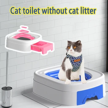 2023 Набор для Приучения кошек к туалету Ystem Groove Кошки Учатся пользоваться Многоразовым ящиком для мусора Без ящика для мусора Экологический Дизайн продукта Изображение 2