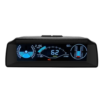 Универсальный Hud-дисплей, цифровой Спидометр OBD2 с USB-проектором высоты и скорости, Пленка для предупреждения о превышении скорости для автомобилей