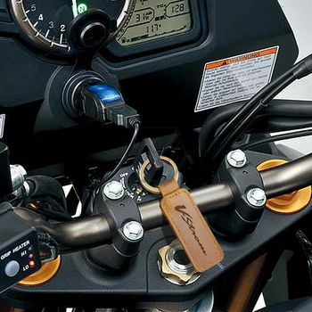 Брелок для ключей из воловьей кожи для мотоцикла Suzuki V-Strom 250 650 1000 1000XT Аксессуары для мотоциклов Изображение 2