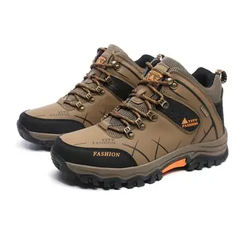 YT585188 Уличные походные ботинки с высоким берцем на шнуровке, спортивная мужская обувь для кемпинга, альпинизма, нескользящая дышащая обувь в китайском стиле