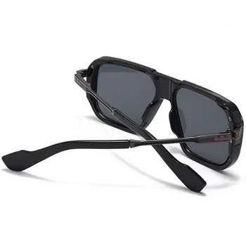 Модные классические солнцезащитные очки в стиле панк NYWOOH мужские INS Модные солнцезащитные очки для вождения в стиле ретро женские солнцезащитные очки с UV400 оттенками солнцезащитные очки Sunglass Изображение 2