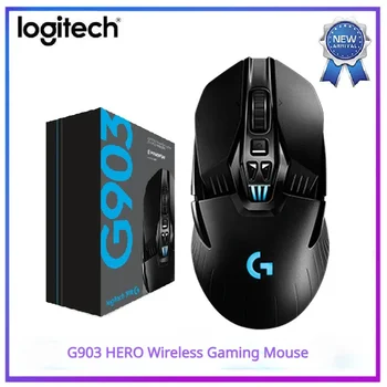 Logitech G903 HERO LIGHTSPEED Беспроводная игровая мышь RGB 25600 точек на дюйм Игровые мыши Обновленная Версия Для киберспортивных геймеров 100% Оригинал