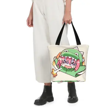 Вместительная женская сумка-шоппер Hitori Gotou Chibi Meme, модные сумки-тоут Bocchi the Rock Изображение 2