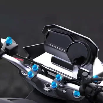 Аксессуары для модификации мотоцикла, завинчивающаяся крышка, декоративная головка станка, детали для завинчивающейся крышки, красочная пластиковая крышка для завинчивающейся крышки скутера