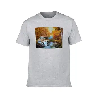 Футболка Living in a Van Down by the River, графическая футболка с коротким рукавом, черные футболки для мужчин, подростков, черная футболка, лето Изображение 2