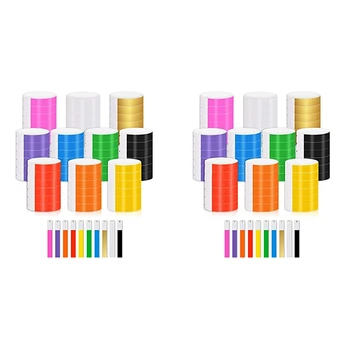 2000 ШТ бумажных браслетов, водонепроницаемых неоновых браслетов, браслетов для мероприятий, подходящих для вечеринок, браслетов (10 цветов)