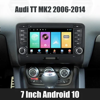 Для Audi A4 A3 Mirror Link Автомобильное Радио 7-Дюймовый HD Сенсорный Экран Android 10,0 GPS FM-Приемник 2 Din MP5 Видеоплеер Bluetooth WiFi Изображение 2