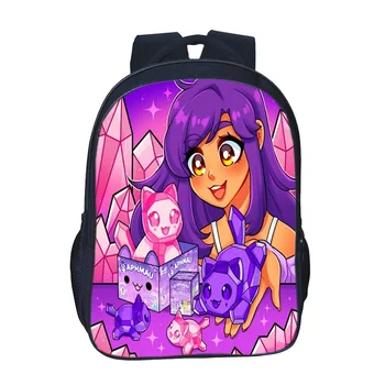 Aphmau 3D Аниме Студенческий рюкзак с модным рисунком, школьный рюкзак, детские повседневные рюкзаки для мальчиков и девочек, мультяшный Mochila Infantil Menina