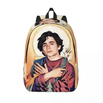 Saint Timothee Chalamet Дорожный холщовый рюкзак Для мужчин и женщин, школьная компьютерная сумка для книг, сумки-рюкзаки для ТВ-актеров 90-х, студентов колледжа
