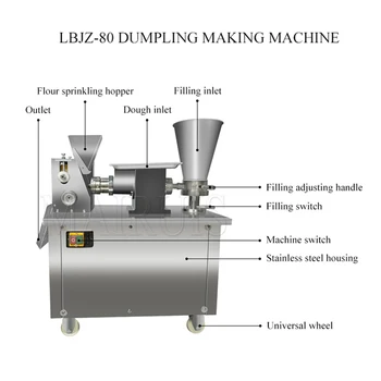 Автоматическая машина для приготовления эмпанады большого размера 110 В/220 В, машина для приготовления листовых клецек, машина для приготовления самосы для больших клецек Изображение 2
