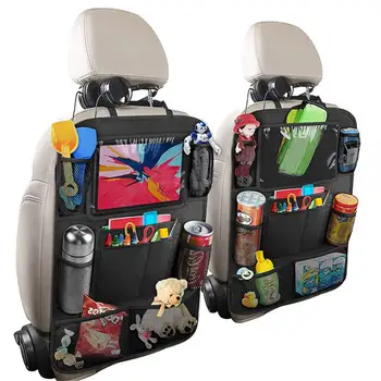1-8 шт. Органайзер для детского автокресла, многофункциональная сумка для хранения на заднем сиденье автомобиля из ткани Оксфорд, с несколькими карманами, с защитным держателем для планшета Изображение 2