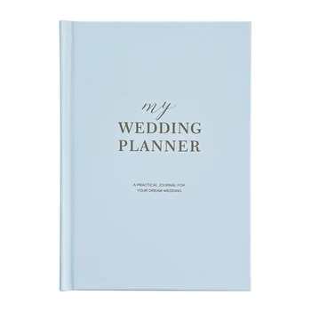 Книга и органайзер для свадебного планировщика Полный журнал планирования Свадьбы для помолвленных пар Блокнот в твердом переплете формата А5