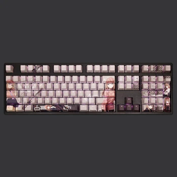108 Клавиш/набор SSSS DYNAZENON Yume Minami Keycap PBT Dye С Подкладкой Из Клавиш с подсветкой Anime Key Caps Для Клавиатуры ANSI 61 87 104 108 Изображение 2