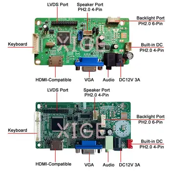 Плата драйвера контроллера ЖК-экрана Подходит для B173RW01 N173FGE N173O6 Комплект VGA 1600*900 Монитор ноутбука 40-Контактный LVDS 17,3 
