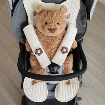 Накладка для автомобильного ремня безопасности Детская коляска Чехол для автомобильного ремня безопасности Универсальные накладки для ремней безопасности Рюкзак Наплечник для новорожденных Младенцев