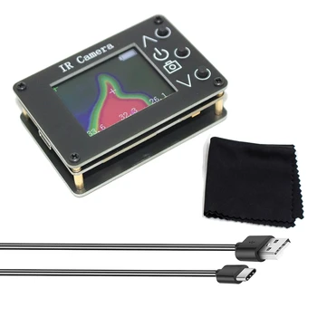 1 комплект MLX90640 Инфракрасный тепловизор Датчик температуры Ручной 1,8-дюймовый ЖК-цифровой дисплей ИК-термограф Камера