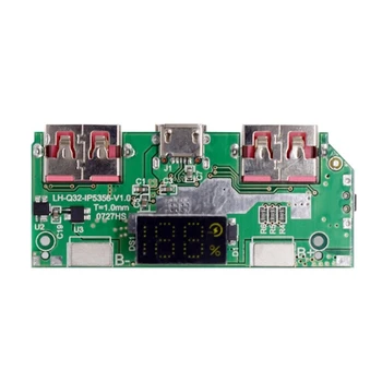 Светодиодный Двойной USB 5V 3A Micro/Type-C USB Мобильный Источник питания 18650 Зарядный модуль Литиевая плата