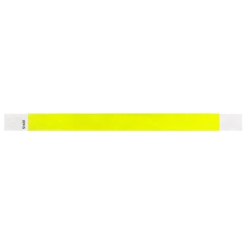 1000 шт бумажных браслетов Неоновые браслеты для мероприятий Цветные браслеты Водонепроницаемые бумажные клубные нарукавники (желтые)