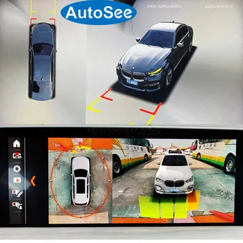 установите оригинальный OEM-монитор для BMW F10 F11 G30 bird eye 360-градусная камера панорамного обзора Переднее боковое зеркало заднего вида объемный реверс