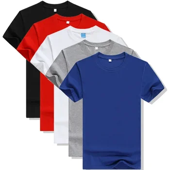 A3081 Line, однотонные мужские футболки, новое поступление, Летняя мужская футболка с коротким рукавом Изображение 2