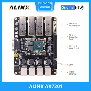 ALINX AX7201: Плата разработки FPGA XILINX Artix-7 XC7A200T A7 сом Оценочные Комплекты SFP Изображение 2