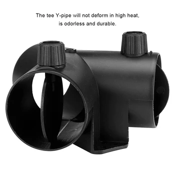 Воздуховод для автоматического обогревателя ABS Регулируемой Y-образной формы Без запаха Ремонтный Соединительный элемент Аксессуары с клапаном 60 мм Изображение 2