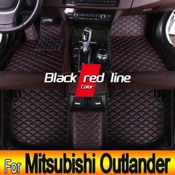 Негибридный Автомобильный Коврик Для Mitsubishi Outlander GM 2022 2023 5-Сидячие Кожаные Накладки Автомобильные Коврики Alfombrillas Автомобильные Аксессуары