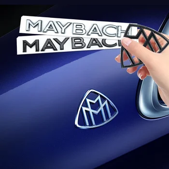 1шт 3D ABS для Maybach Боковая Эмблема Автомобиля GLS GLE S500 Наклейка С Логотипом Задний Бампер задняя дверь багажник Наклейка Эмблема Аксессуары для укладки