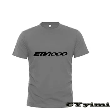 Для Aprilia CAPONORD ETV1000, мужская футболка с новым логотипом, летние футболки из 100% хлопка с коротким рукавом и круглым вырезом, мужские