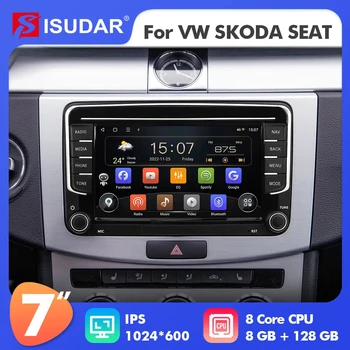 Isudar Android 7-дюймовый Автомобильный Радиоприемник для VW/POLO/PASSAT/Golf/Tiguan/Jetta/Touran/Skoda/Octavia/Seat/Leon Carplay Auto Stereo Без 2din