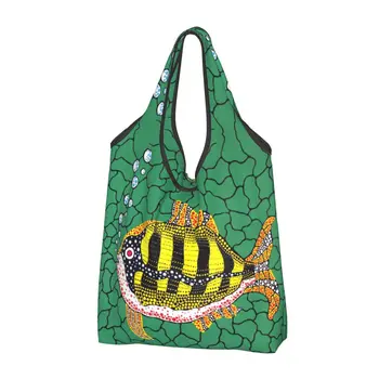 Каваи Яей Кусама, сумки для покупок в стиле абстрактного искусства, портативная сумка для покупок через плечо, для покупок в продуктовых магазинах