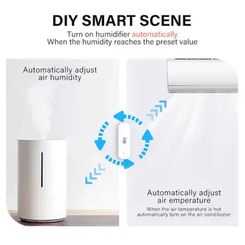 Tuya ZigBee /Wi-Fi Датчик температуры и влажности, термометр с дистанционным управлением, совместимый с Alexa Google Assistant Smart Life Изображение 2