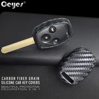 Наклейка Ceyes из углеродного волокна с автоматической защитой, аксессуары для стайлинга автомобилей, чехол для Honda Civic Accord City для CRV Fit Odyssey Shell