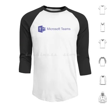 Синяя толстовка с капюшоном и надписью Microsoft Teams с засечками хлопковая толстовка с длинным рукавом Microsoft Teams Microsoft Teams Azure Windows
