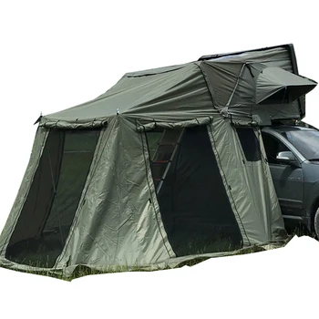 Высококачественная алюминиевая автомобильная палатка на крыше, кемпинг, палатка на крыше для 2-3 человек, мягкая оболочка Изображение 2