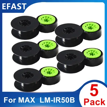 5 ~ 10PK Для MAX LM-IR50B В КАЧЕСТВЕ ленты для этикетирования картриджей для принтера MAX LM-550A LM-550A2 LM-550A2BH LM-550E, черный, 110 м Изображение 2