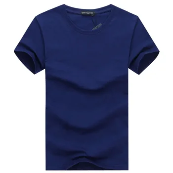 A2743 Простой креативный дизайн линии однотонных хлопчатобумажных футболок Для мужчин, Новое поступление, Стильная Мужская футболка с коротким рукавом, плюс размер Изображение 2