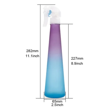 Пустой флакон с распылителем Чистящие средства Многоразового использования Конус для ультратонких вьющихся волос Mister Bottle Gradient Liquid Dispenser Контейнер Изображение 2
