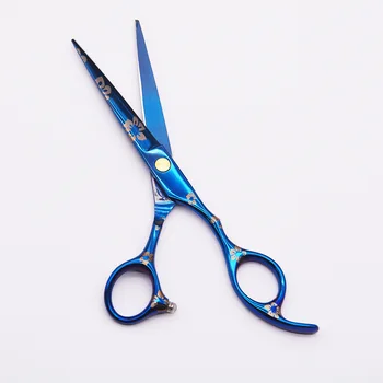 Сине-черный цвет, профессиональные парикмахерские ножницы, зубные ножницы, бытовые ножницы, острые ножницы для стрижки волос Изображение 2