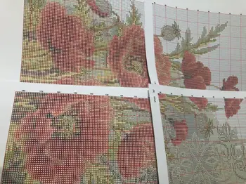 Набор для вышивания крестиком DIY Kit Пакеты для рукоделия из хлопчатобумажной ткани, вышивка мулине, вороны разных цветов Изображение 2