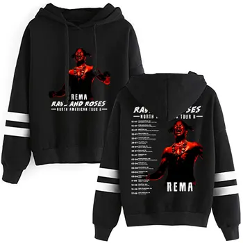 Толстовки Rema 2023 с принтом Rave And Roses North American Tour, женские / мужские модные повседневные толстовки в стиле хип-хоп