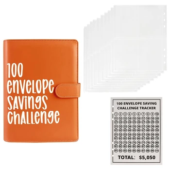 1 комплект 100 конвертов для переплета Простой и увлекательный способ сэкономить 5050 + конвертов с наличными