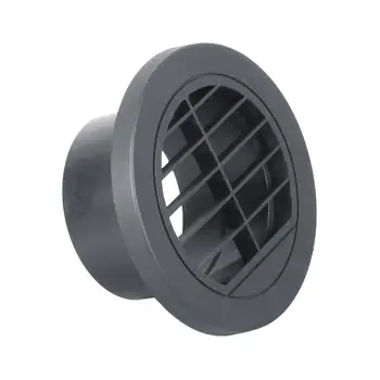Черный воздуховод для воздуховодов в сборе 90 мм Круглая вентиляционная крышка Изображение 2