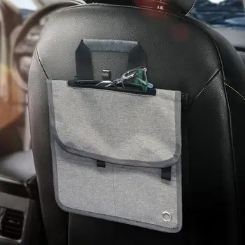 Органайзер на спинке автомобильного сиденья, портативная сумка для хранения в автомобиле, карманный органайзер для сиденья, крепится к сиденью авиакомпании и карману автомобиля, многофункциональный Изображение 2