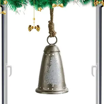 Украшение металлического рождественского колокольчика Украшение рождественского окна может звенеть кованым железным снежным колокольчиком Принадлежности для подвешивания рождественской елки